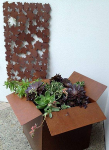 Maceta de Acero Corten con Forma Irregular, Estilo Escultura, para Hogar y Jardín, Ecológica, Uso Interior/Exterior - Product Image 2