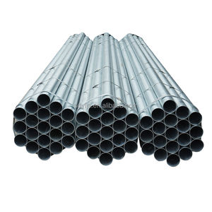 Tubería Galvanizada al por Mayor de <span class=keywords><strong>1</strong></span>/2\"-24\"/48.3/48.6 mm, Material de Acero Soldado Galvanizado por Inmersión en Caliente, Tubería Redonda para Andamios - Product Image 1