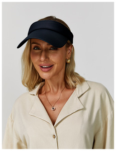 Sombrero de visera de protección solar a rayas para deportes al aire libre de verano para <span class=keywords><strong>mujer</strong></span>, <span class=keywords><strong>gorra</strong></span> de béisbol abierta de secado rápido para <span class=keywords><strong>tenis</strong></span>, correr, ciclismo - Product Image 2
