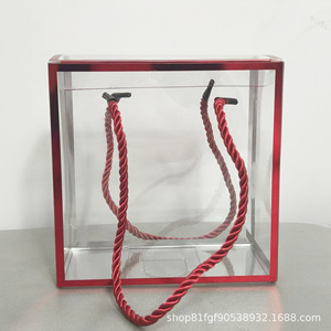 Hot-selling Customizable Transparent PET Plastic Packaging Candy <strong>Boxes</strong> Wedding with Handles <strong>Small</strong> Medium Large Sizes <strong>Gift</strong> <strong>Boxes</strong> - Product Image 3