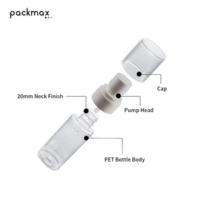 50ml 60ml Transparent PET Travel Spray <b>Bottle</b> for Toner - Portable Refillable Cosmetic <b>Mist</b> Container Wholesale - Product Image 2