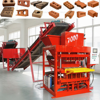 Machine automatique de fabrication de briques en terre cuite emboîtables, machine à mouler et à presser les blocs de terre compressible
