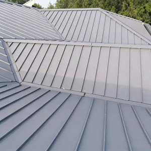 Panneaux en <span class=keywords><strong>aluminium</strong></span> ignifuges et isolants thermiques de grande taille, gris contemporain, à double couche, tuiles de toit en alliage d'<span class=keywords><strong>aluminium</strong></span>, nouveauté - Product Image 2