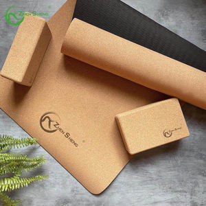 Zhensheng impresión personalizada eco amigable gimnasio fitness y construcción Cuerpo Conjunto TPE corcho esterilla de <span class=keywords><strong>yoga</strong></span> - Product Image 3