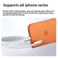 Câble USB-C vers USB-C 240W à charge rapide 6A pour iPhone 17 et tablette, avec puce E-Marker, conducteur en cuivre pur, tressé en nylon, Type-C
