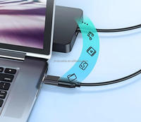 Adaptador OTG USB 3.0 Tipo-C Macho a Hembra para Laptop y Móvil, Salida de CC, Adaptador de Corriente de Aleación de Aluminio