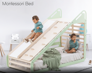 Structure de jeu Montessori pour enfants : lit de gym, thème jungle, maisonnette intérieure - Product Image 2