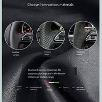 Volant en cuir de style rond classique pour BMW F10 M3 M5 F30 X5 F15 E91 F11 E70 F20 M4 F82 F01 X1 E84 F31 X6 E71 E90