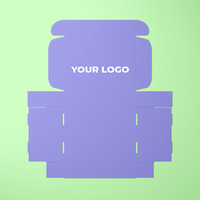 Holografische Geschenkverpackung Großhandel Benutzerdefiniertes Logo Versandkarton Geringe Mindestbestellmenge Recycelbare Kleine Faltbare Wellpappe Matt Laminierte Verpackungsbox