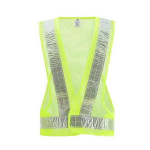 Reflective Vest Safety High Visibility Vest PVC Mesh Running Safety Vest Belt Waistcoat