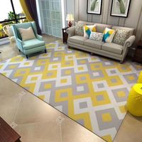 Modern Minimalist Stripe Rug, Luxury Style Floor Carpet, Ready Stock Kids Play Mat for Living Room Bedroom Home Decor