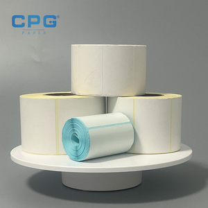 Étiquettes en papier thermique sur mesure OEM&ODM, rouleaux d'étiquettes à transfert thermique, étiquettes adhésives à code-barres 4x6 pour la promotion - Product Image 1