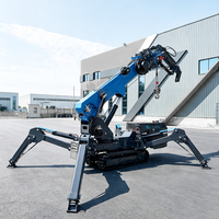 Grue araignée mobile pour travaux intérieurs et extérieurs, grue araignée de construction avec ventouse pour verre et flèche télescopique – Prix