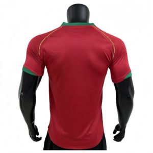 قمصان كرة قدم عالية الجودة للمنتخب البرتغالي الكلاسيكي باللونين الأحمر والأسود - Product Image 1