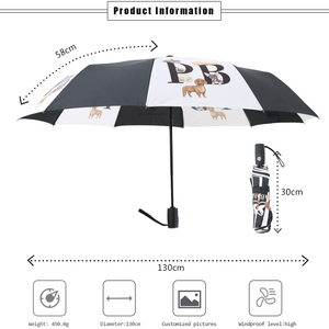 Venta al por mayor promocional de impresión de Marca Protección UV sombrilla para la lluvia paraguas personalizados con logotipo - Product Image 6