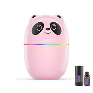 Sevimli Panda şekli taşınabilir araba Mini akıllı uçucu sis ultrasonik yağ difüzörü ev aletleri masaüstü hava nemlendirici - Product Image 1