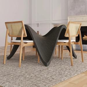 ML-WDT03 Mesa de Comedor y Café de Madera Moderna Paramétrica Personalizada, Muebles Ergonómicos de Alta Gama para el Hogar, Hotel y Entrada - Product Image 6