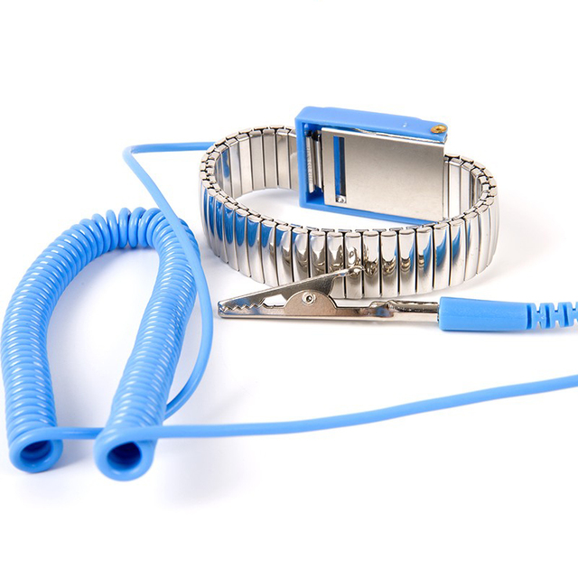 Cordless and Wired PU Anti-Static Wrist Straps ESD Industrial Safety Accessories