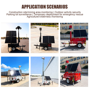 Nouvelle remorque de sécurité <span class=keywords><strong>solaire</strong></span> pour chantier de construction avec 180 °   Panneaux rotatifs pour systèmes de caméra - Product Image 6