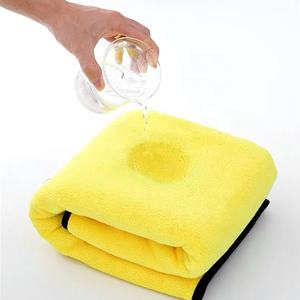 Suave terciopelo coral secado rápido logotipo personalizado mascotas al mayor Toalla de baño para mascotas absorber - Product Image 6