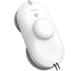 <span class=keywords><strong>Robot</strong></span> <span class=keywords><strong>de</strong></span> nettoyage <span class=keywords><strong>de</strong></span> vitres professionnel à double disque, microfibre ovale à friction, pulvérisation d'eau, nettoyage automatique en profondeur, tampons élégants - Product Image 1