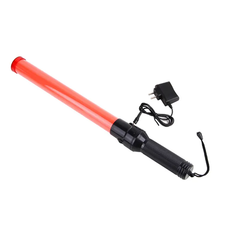 Bâton de trafic portable durable contrôle des feux de circulation rechargeable feu de circulation Led chauve-souris