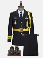 Ensemble de vêtements de sécurité professionnels pour hommes, style marin, en soie unie, personnalisé