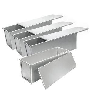 Moule à pain rectangulaire en aluminium antiadhésif sur mesure avec couvercle - Product Image 1