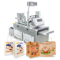 Imprimante jet d'encre automatique à passage unique pour sacs en papier, impression couleur sur sacs de courses avec alimentateur automatique à adsorption