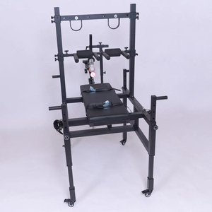 Lit de Contrainte BDSM Robuste et Réglable avec Cadre en Acier, Plateforme Rembourrée et Supports Multi-Positions - Product Image 5