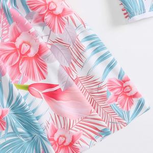 Maillot de bain personnalisé pour enfants, maillot de bain pour filles, deux pièces, manches longues, imprimé floral mignon, vêtements de plage - Product Image 4