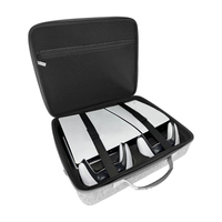 Étui en EVA imperméable et durable avec fermeture éclair pour accessoires de console PS5 Slim, sac de luxe écologique isolé de grande capacité et antichoc