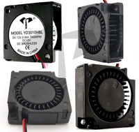 Mini Ventilador de Aire DC 3010, Alto Flujo de Aire (CFM), 30x30x10mm, DC 5V 12V, Micro Ventilador Centrífugo sin Escobillas para Mini Proyector, Impresora 3D