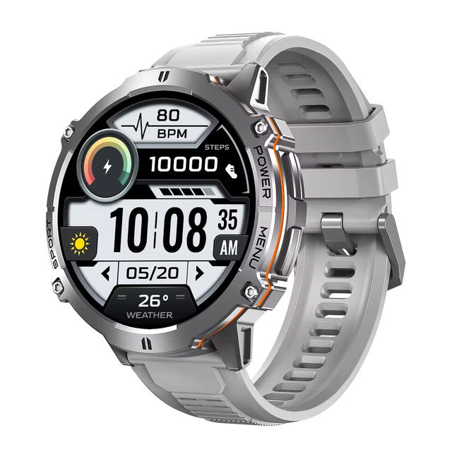 2026 Men's X3 Smart Watch 1.73 Inch Rugged AMOLED Display Large Screen AI Voice Assistant Compass Dafit Long Standby Battery