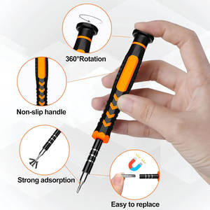 Jeu de <span class=keywords><strong>tournevis</strong></span> de précision 24 pièces avec Torx T5-T15, Y00, P5, PH00 pour <span class=keywords><strong>MacBook</strong></span>, iPhone, PS5, Switch, outils de réparation, kit professionnel - Product Image 2