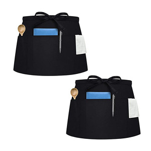 Diseño personalizado media cintura babero poliéster <span class=keywords><strong>delantal</strong></span> <span class=keywords><strong>corto</strong></span> Rosa Cocina Barbacoa parrilla Chef profesor impermeable al por mayor Mok requerido para - Product Image 2