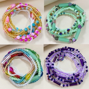 Gaby African <b>Waist</b> <b>Beads</b> Natural Stone Glass Cotton Thread Elastic Belly Body Chains Sexy Wholesale Body Jewelry Trendy - Product Image 2