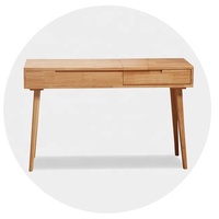 Meuble-Lavabo En Bois massif Table avec Flip Top Miroir avec 6 Organisateurs pour Différentes Tailles Accessoires