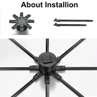 Ventilateur holographique 3D 180 cm Wifi en temps réel Ultra HD 2512 LED Projecteur publicitaire Z200 COOL