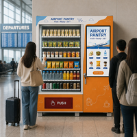 Máquina Expendedora Automática de Bebidas Frías, Dispensador Comercial de Bebidas Refrigeradas