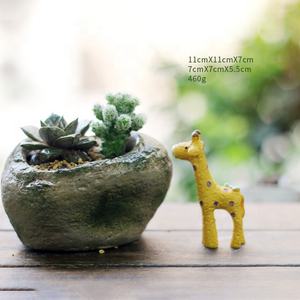 Personnalité Creative Divers Styles Ciment Pierre Forme Micro-Paysage Succulentes Bonsaï Planteur Pots De Fleurs pour Jardin Déco - Product Image 5