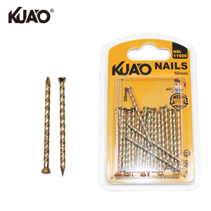 Clous à rainure spirale en emballage de détail, fixations pour le travail du bois, clous pour revêtements de sol 50MM 50g - Product Image 1