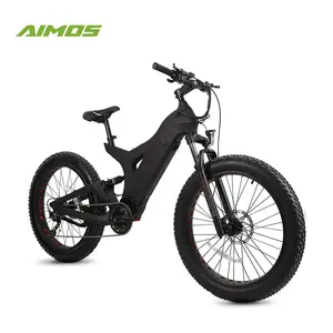 Factory Direct 48V 10AH carbon fiber Electric Bicycle 1000W Motor Bikes Front Suspension Electric Fat Bike
