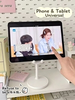 Support de téléphone adorable avec oreilles de lapin, support réglable antidérapant pour diffusion en direct et appels vidéo