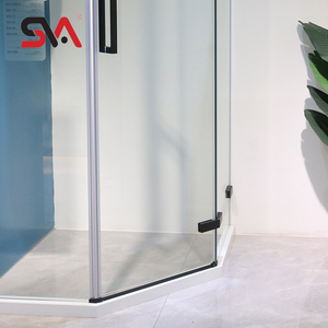 SVA-0200 amérique conception chaude toilette salle <span class=keywords><strong>de</strong></span> bain en alliage d'aluminium <span class=keywords><strong>douche</strong></span> porte coulissante en verre <span class=keywords><strong>bas</strong></span> bande étanche - Product Image 5