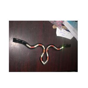 Cinta Adhesiva de Alta Calidad de 10mm con Cristales Rivoli para Frente de Caballo, de la India, con Cierre Trasero Abierto, para Bridas, Producto Ecuestre, OEM ODM, Venta al por Mayor - Product Image 1