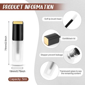 Contenants de brillant à lèvres vides de haute qualité, tubes personnalisés, emballage cosmétique de luxe en matériau AS/ABS, marque privée, Chine, colorés, taille moyenne - Product Image 2