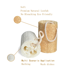 Logo personnalisé Produits de salle de bain Accessoires Ensembles de bain Tampon exfoliant Brosse Éponge Épurateurs Sac de savon en sisal Luffa naturel - Product Image 2