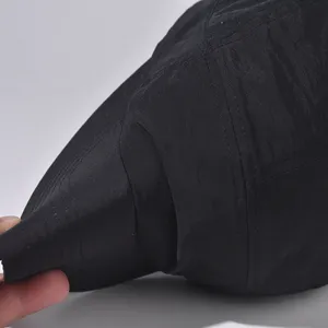 Wholesale Custom Logo Adjustable 7 Panels Short <b>Flat</b> Brim Baseball Camping <b>Cap</b> Pure Color Unisex Outdoor Soft Top Camp Hat - Product Image 3