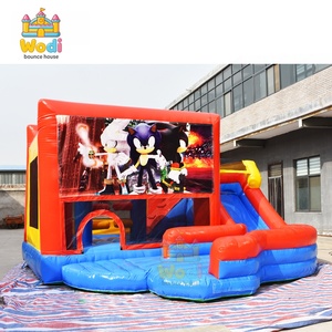 Grand château gonflable commercial <span class=keywords><strong>de</strong></span> 15x15 pieds avec filet <span class=keywords><strong>de</strong></span> sécurité, pour les centres <span class=keywords><strong>de</strong></span> jeux à fort trafic et les parcs d'attractions - Product Image 3